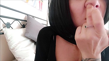 you shouldn't be doing this things, Lavinia! don't play with your nose