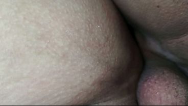 Fucked and creampied in the living room by my black bull while husband is at bed