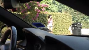 Horny couple shares cute Asian babysitter
