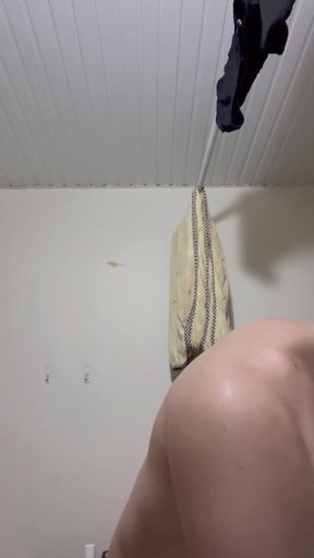 Sexy boy taking a shower   Clip 1
