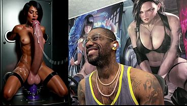 Transgender Virtua Fighter Stella Jerks Off Her Girl Cock And Cums Hard, BDSM Bound Judy Cumming While Riding A Dildo, Slut Paizuri Fucks Herself While Cumming, The Galaxy Cums For You, AI Generated