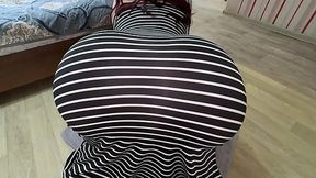 Lustful MILF makes her stepson get inside a phat pussy in POV