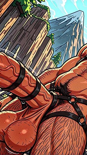 Sexy Harness Fetish Hunks with Monster Dongs