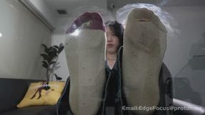 Asian girl in dirty socks crushing qian1 4K