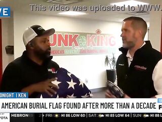 My actual step daddy discovered his burial flag