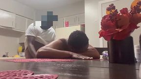 Intense Kitchen Encounter: Passionate Pounding