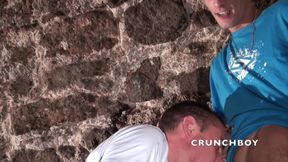 Slut sneaker submissed by master in jogging