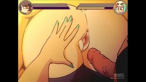 Cerebella se folla a Filia en una &quot_Pelea callejera&quot_ Animaci&oacute_n de Diives