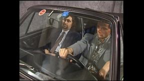 Double Penetration and Cumshot in Mouth for Two Beautiful Horny Vintage MILFs with Hairy Pussy