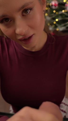Im Not Santa, but I First to Fuck Your Pussy in 2026: My Slutty Stepsister's Secret Desires. POV