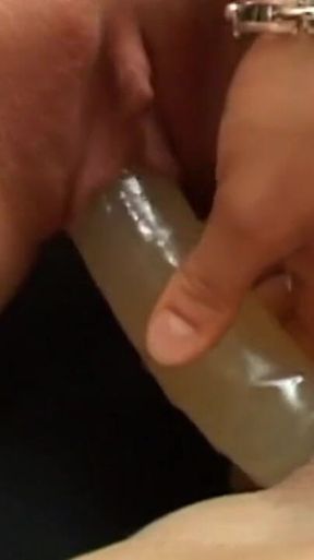 After a hot shower, two friends enjoy licking and playing with their sex toys