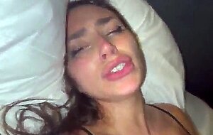 Sisi rose opens wide for spit & cum & rough hardcore anal- homemade hotel sex