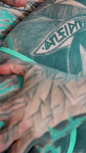 Tattooed Guy with Big Cock Fucks Anal Loving Hippie   Clip 1