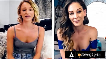 MOMMYSGIRL Thirsty Emma Hix And Stepmom Cherie DeVille Share Their Wet Pussy On Cam