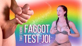 Faggot Test JOI [Twist Ending!]