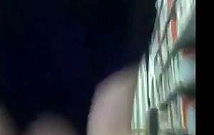 Horny asian masturbates in the library