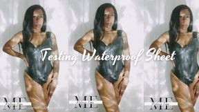Testing Waterproof Sheet