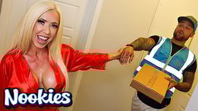NOOKIES: Mandy Monroe’s Special Sausage Delivery Fuck