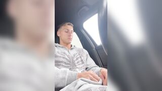 I got caught draining in my van and I was that revved on I jizm all over myself