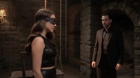 beautiful latina secretly sees her waiter in a basement far from home - ai-generated content