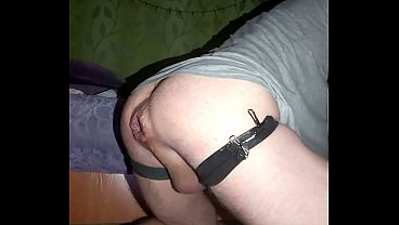 Sexy twink rides and moans on a so big cuck