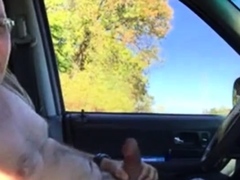 Daddy in the car play and cum