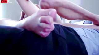 Stepmom's Hot Daughter Catches Stepbrother Jerking Off And Gives Him A Ride