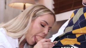 Nick Stokes dumps cum on his girlfriend and stepmoms faces after intense couch sex (Slimthick_vic Slimthick_vic)