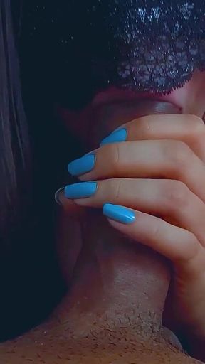 Sensual Latina Masked Blowjob: Girlfriend Experience - Full POV