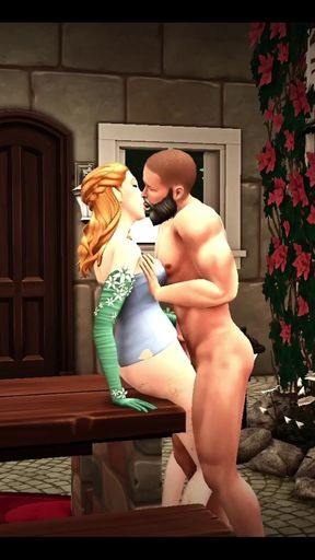 The Blissful Simmers_sims Eros and Flora Sneak off for Sex on the Picnic Table
