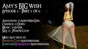 Amy`s Big Wish Fulfilled: 3D Futanari T-Girl Cartoon
