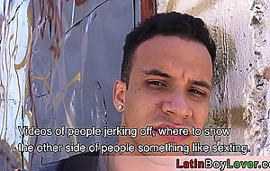 Cute amateur latin teen sucking and fucking a big dick