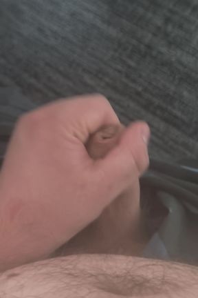 Fat Hairy Bear Jerks off in the Office and Cums on the Floor