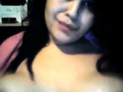 Arab Babe Shows Off Her Big Tits on Webcam