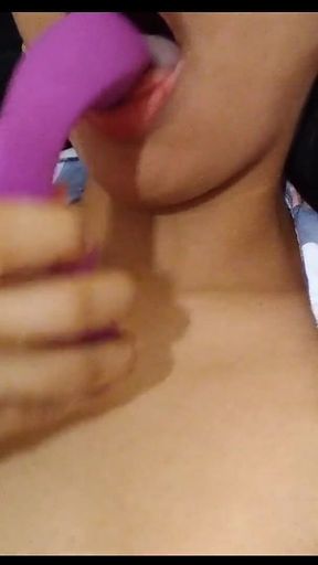 Indian Desi College Girl Fingering and Masturbating with Dildo Vibrater