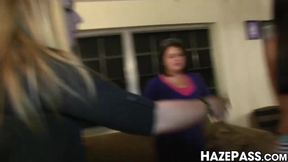 College babes fuck in front of everyone without any shame