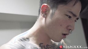 ”Men in lace Yoshi Kawasaki & Yusaku Kaga are breeding hard & rough”