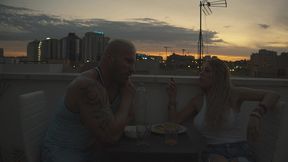 threesome with transgender woman, and both men ejaculate on the colombian woman s face