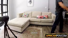 Big Tits Ebony Model Stripped & Pussy Pounded At Fake Homemade Audition