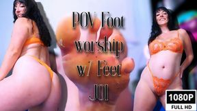 POV Foot worship w Feet JOI