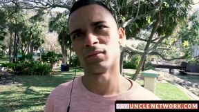 Straight Latino guy bareback banged hard and deep in POV
