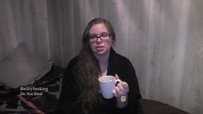 sick hot tea sipping