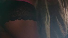 Exotic Fitness Femboy in Chastity Stripteases &amp; Squats in Your Face