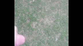 public outdoor jerk and cum on golf course