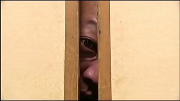 Husband let his wife have sex with his friend to see through the door.