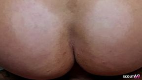 German Curly Hair Mature Wife talk to Quick Risky Cheating Fuck at Public Elevator with Stranger