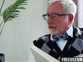 Pervy Grandpas Use Golden-haired Content Creator Like a Toy