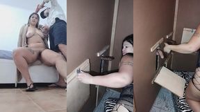 loira safada se produzindo com o cabeleireiro a domicilio pra aprontar na balada