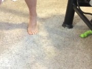 Squashing objects with my strong, hairy feet