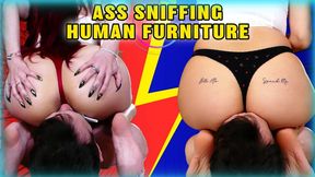 Ass Sniffing Human Furniture - Miss Mia And Mistress May (HD1080p)